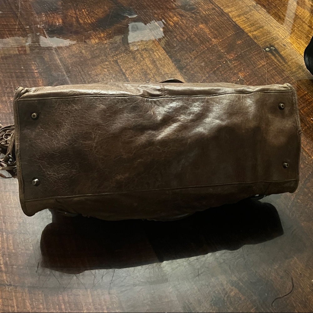 Balenciaga Brown Leather Shoulder Bag - Picture 4 of 9